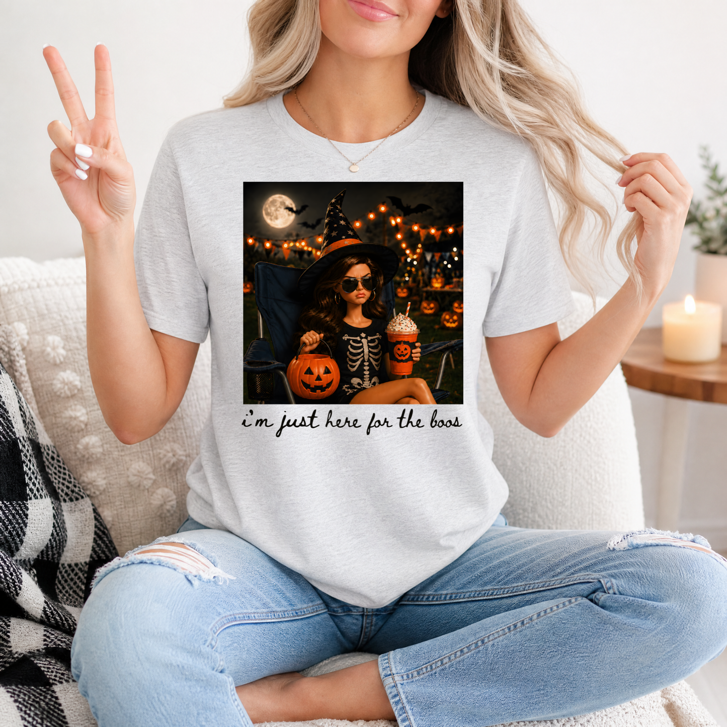 Just Here for the BOOS Premium Graphic Tee