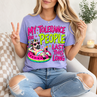 My Tolerance For People Premium Graphic Tee