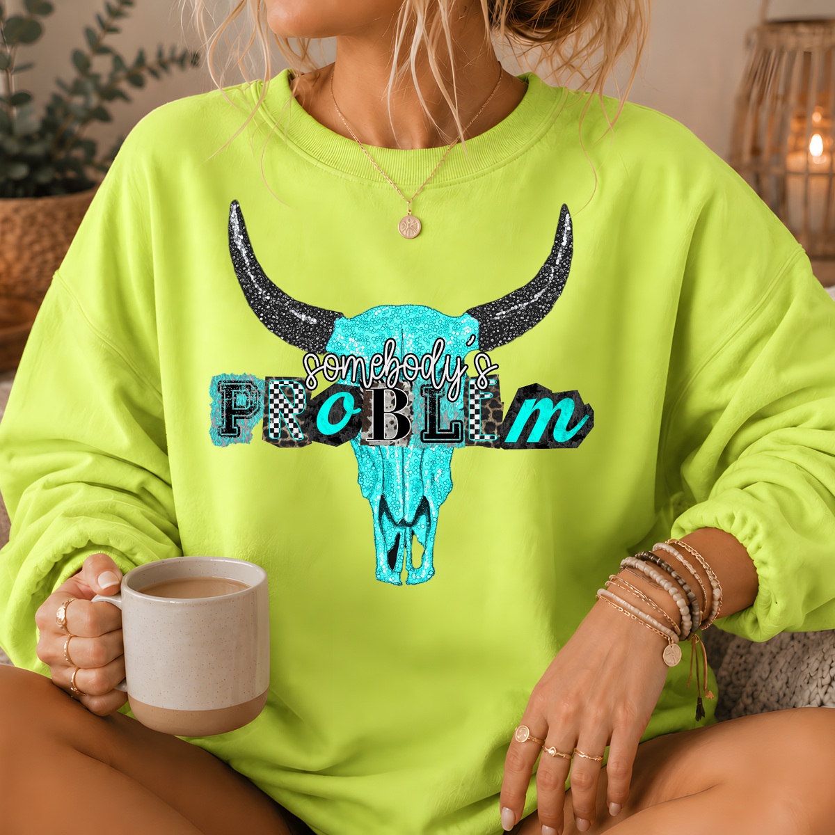 Somebody's Problem Longhorn Crewneck Sweatshirt