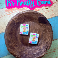 Silicone Focal Bead- I take my coffee on the rocks K's Krafty Barn