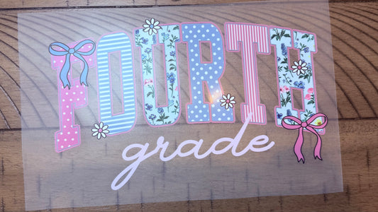 Fourth grade pink & blue