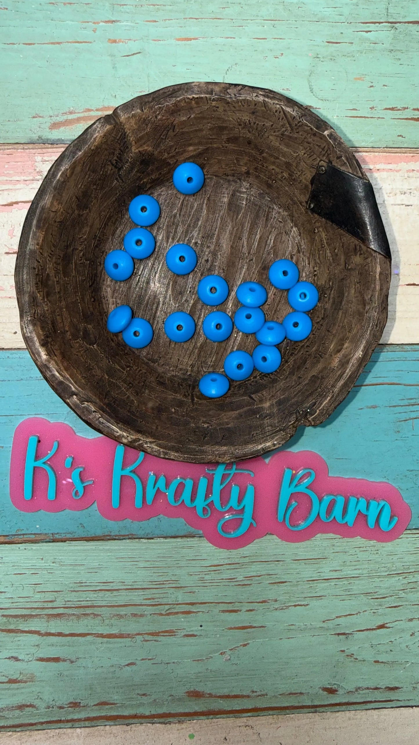 12mm Silicone Lentil spacers for beadable items-20pk K's Krafty Barn