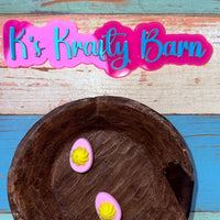Silicone Focal Bead-Pink Deviled Egg K's Krafty Barn