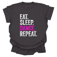Eat Sleep Dance Repeat Graphic Tee | Funny Dancer Shirt | Dance Lover T-Shirt K's Krafty Barn