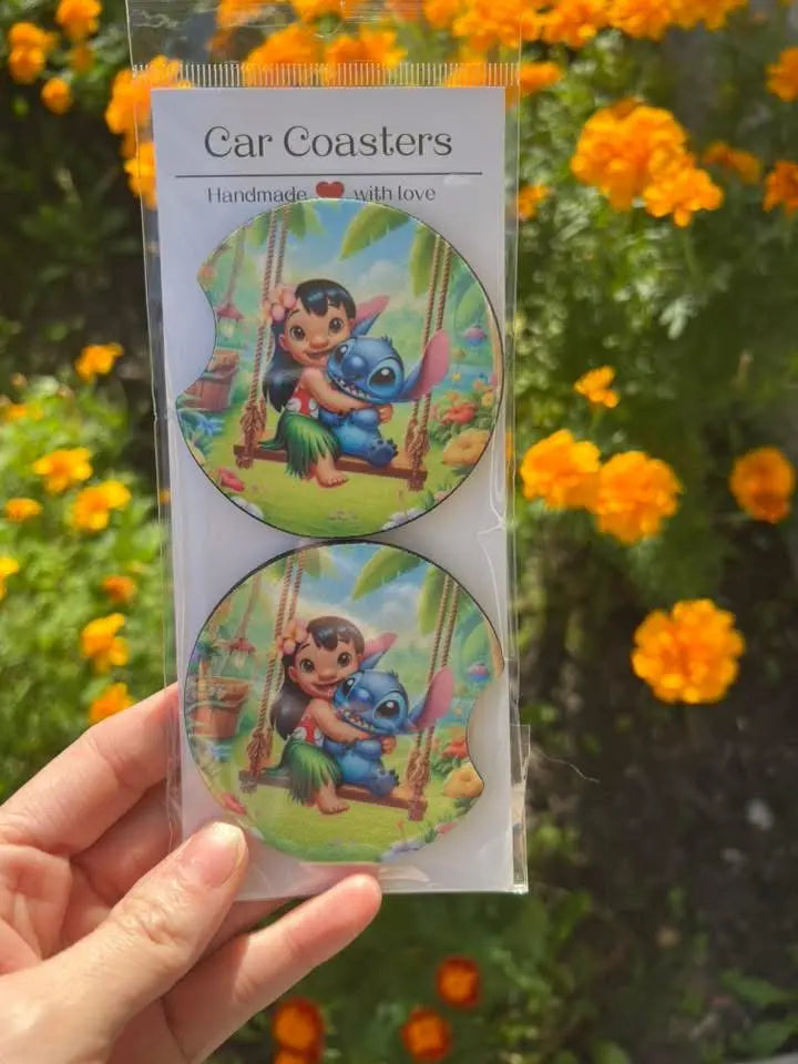 Car Coasters- choose your design. K's Krafty Barn