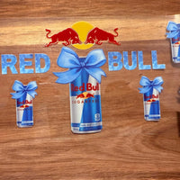 #281 Red B Girl Blue Bow K's Krafty Barn