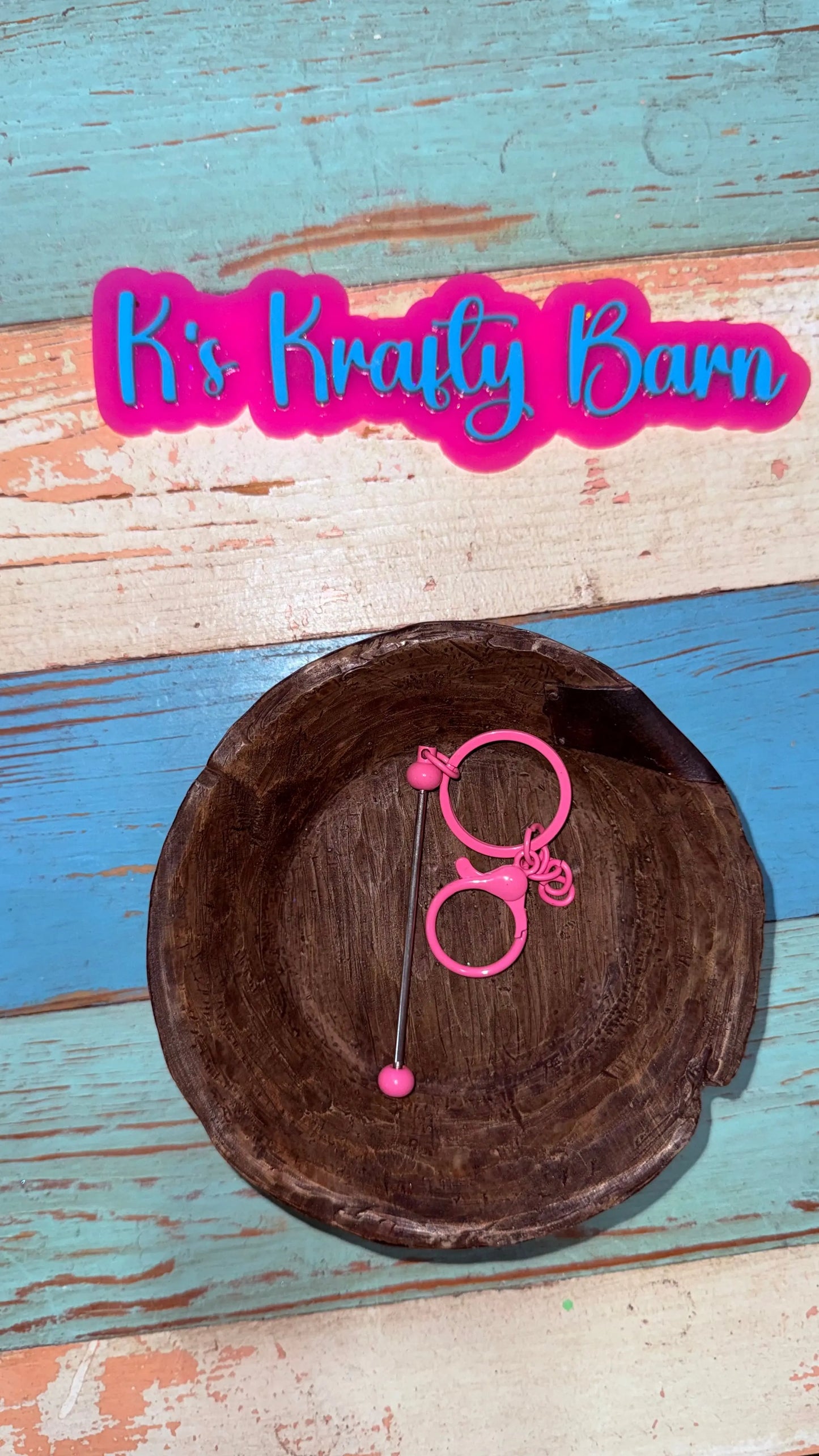 Beadable Bar Keychains K's Krafty Barn