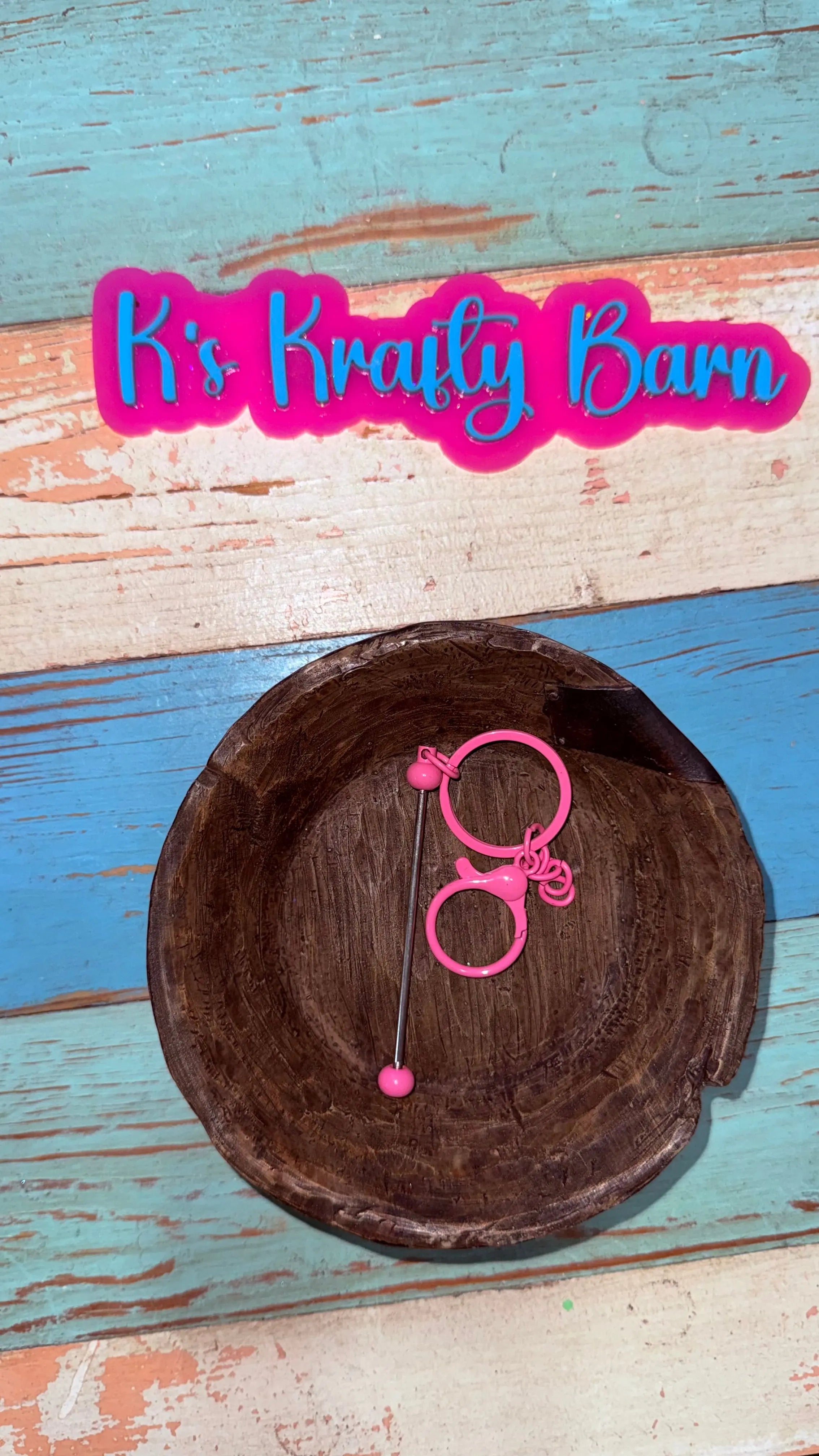 Beadable Bar Keychains K's Krafty Barn