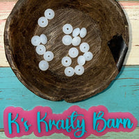 12mm Silicone Lentil spacers for beadable items-20pk K's Krafty Barn