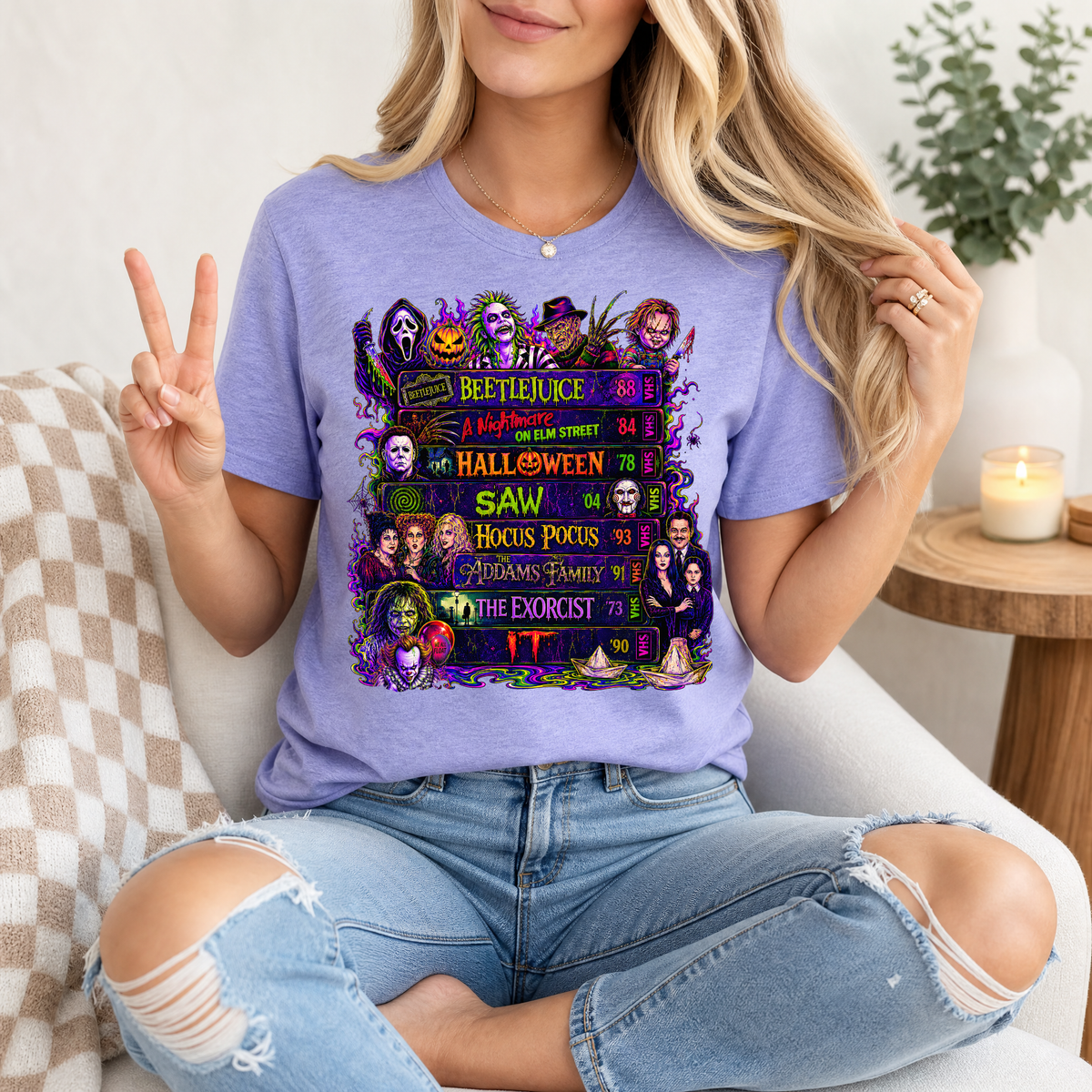 90's Halloween VHS Premium Graphic Tee