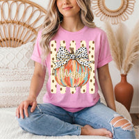 Mama Pumpkin & Spotted Bow Fall Graphic Tee