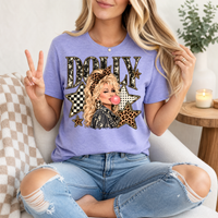 Dolly Bubblegum & Leopard Bow Vintage Graphic Tee