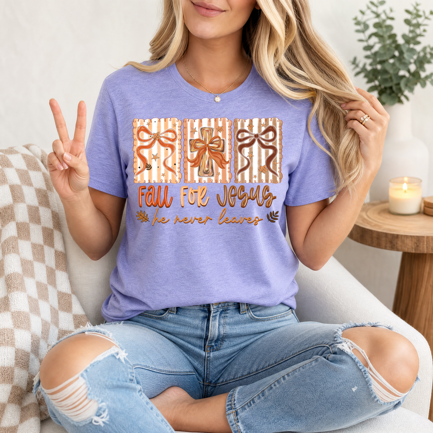 Fall for Jesus Premium Graphic Tee
