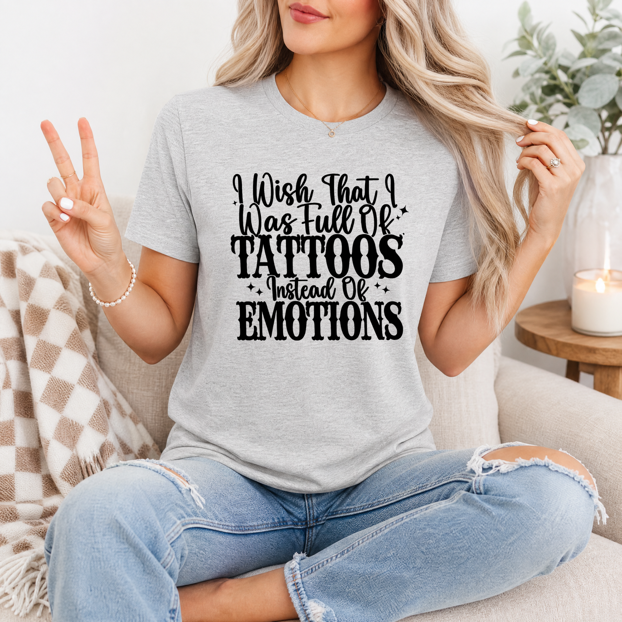 Tattoos Instead of Emotions Premium Graphic Tee