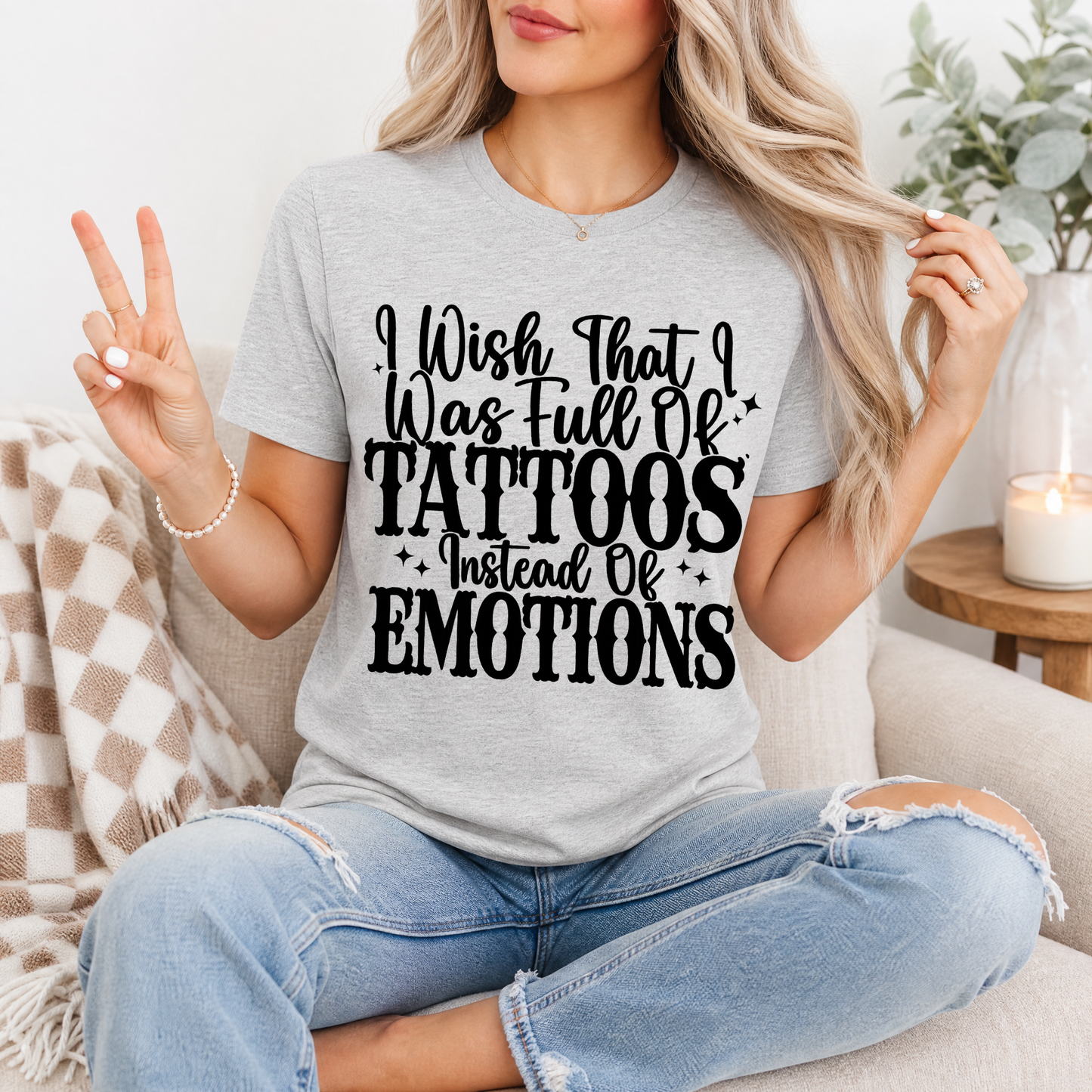 Tattoos Instead of Emotions Premium Graphic Tee