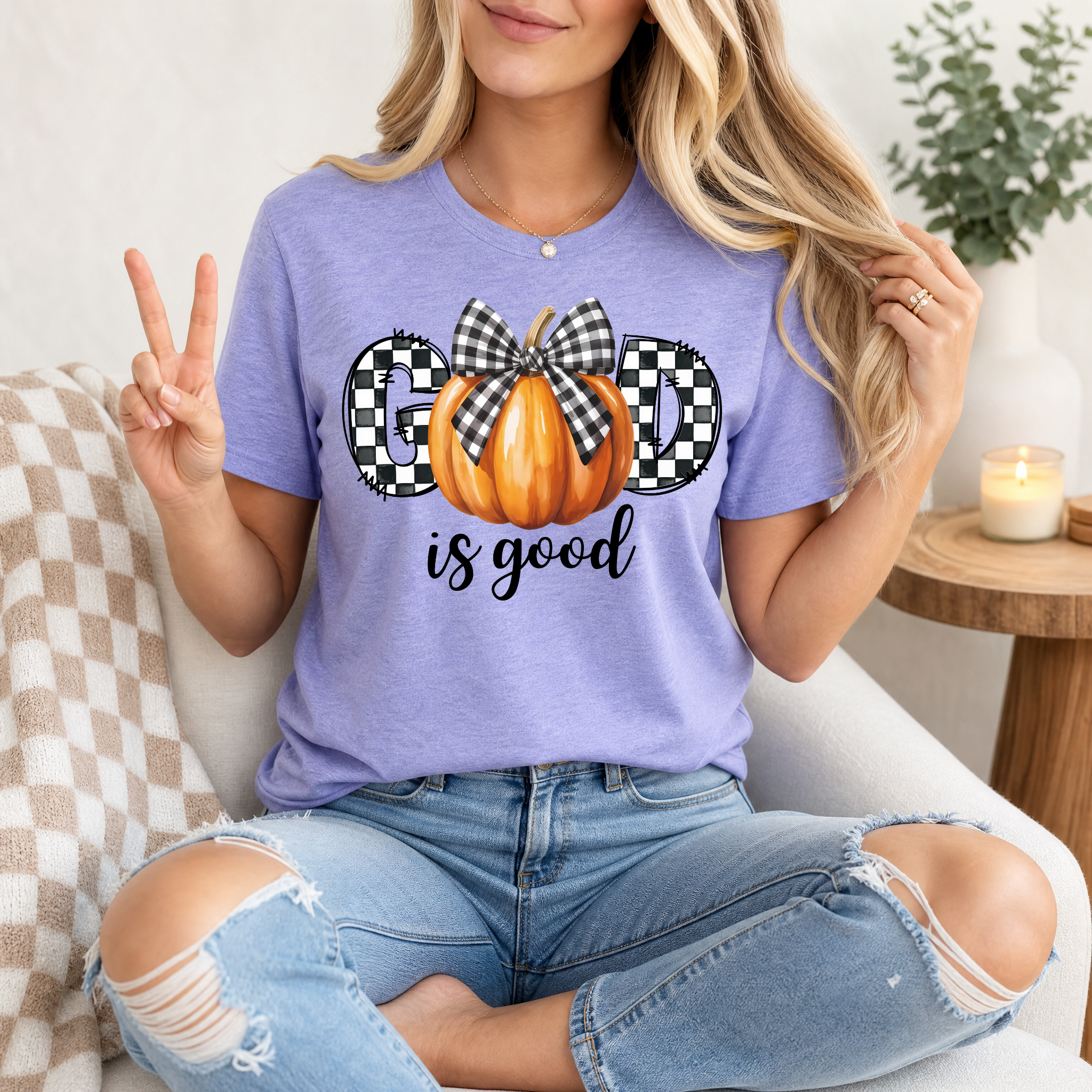 GOD is Good Pumpkin Premium Graphic Tee