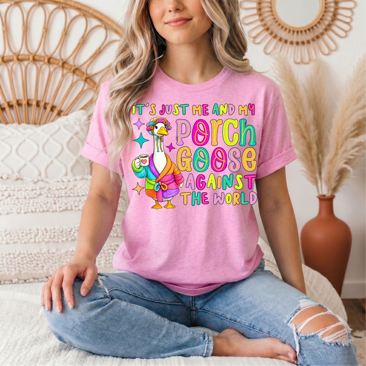 Me and My Porch Goose Against the World Graphic Tee