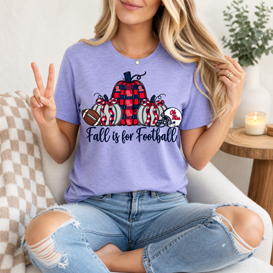 Fall Is For Football - Mississippi Premium Graphic Tee