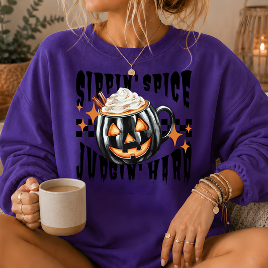 Sippin' Spice Premium Crewneck Sweatshirt