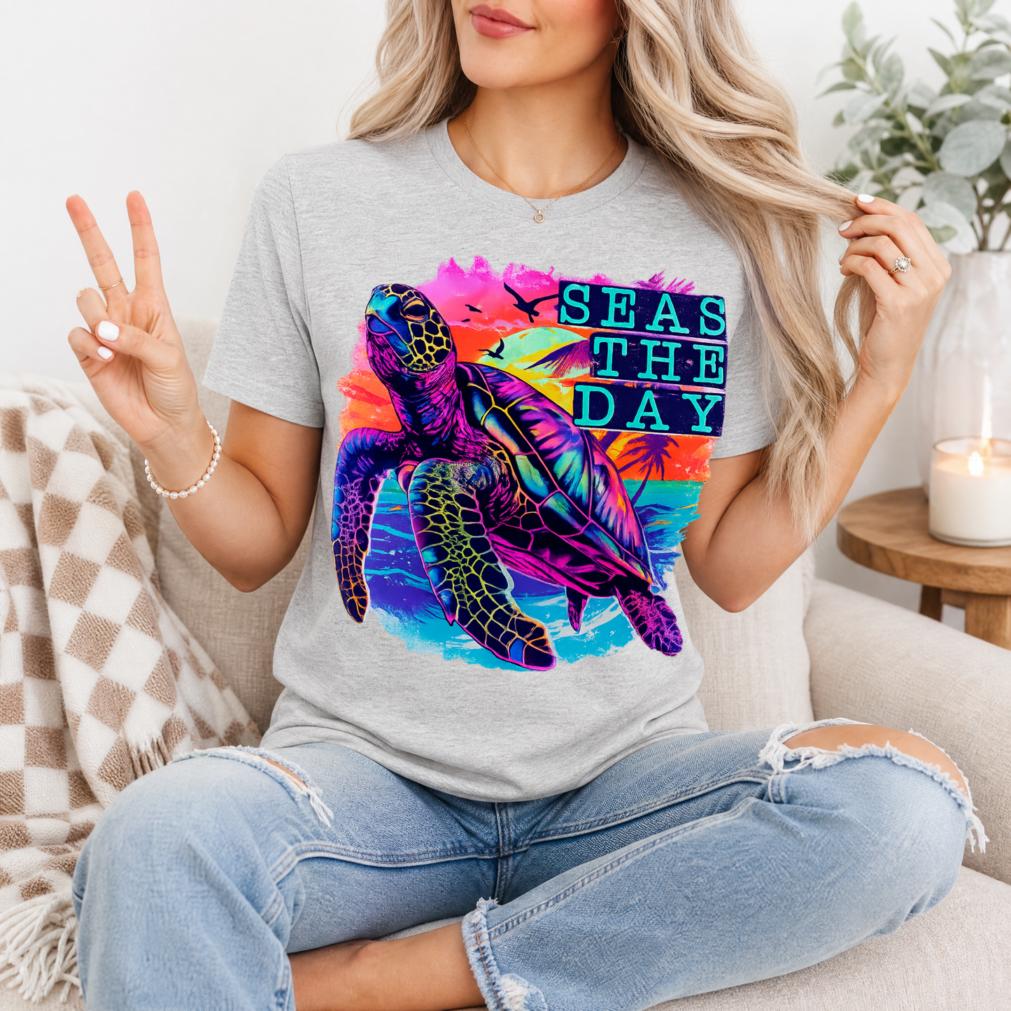 Seas The Day Premium Graphic Tee