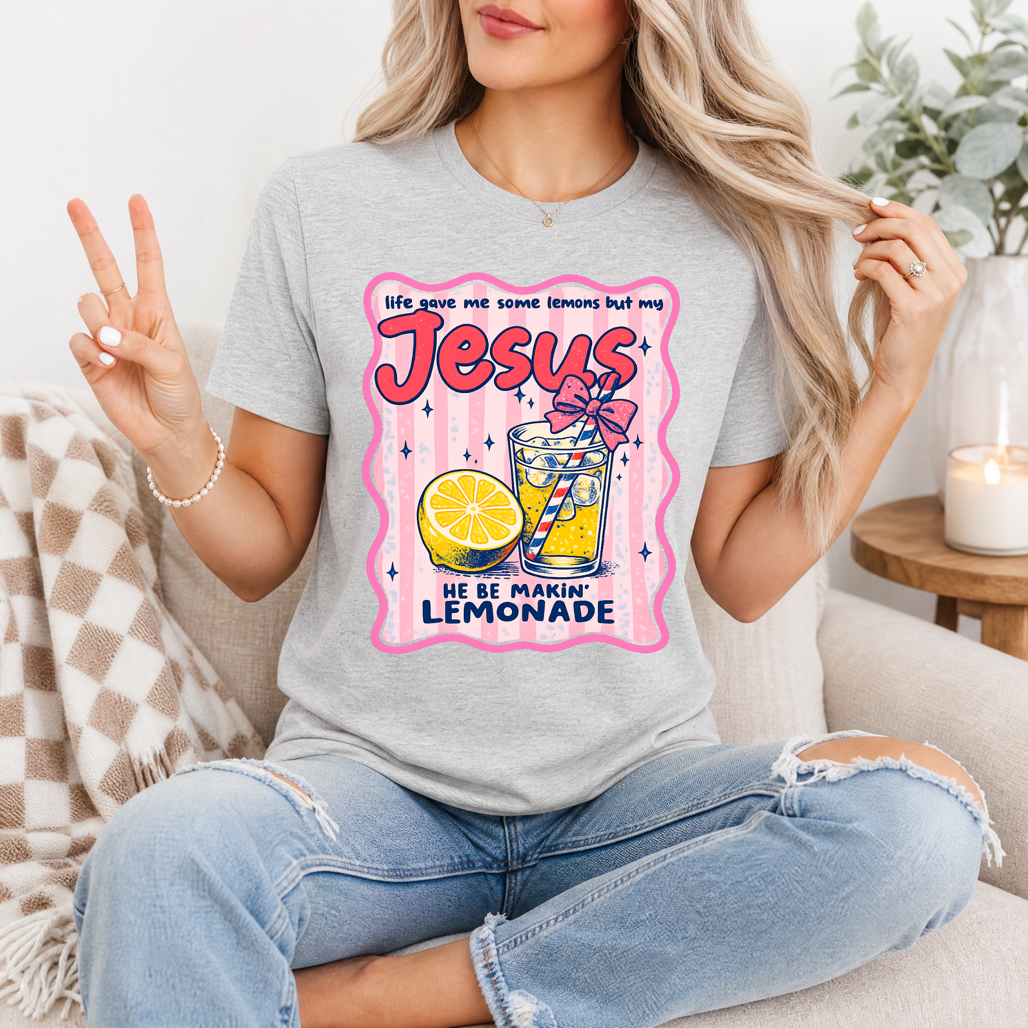 He Be Making Lemonade Premium Graphic Tee