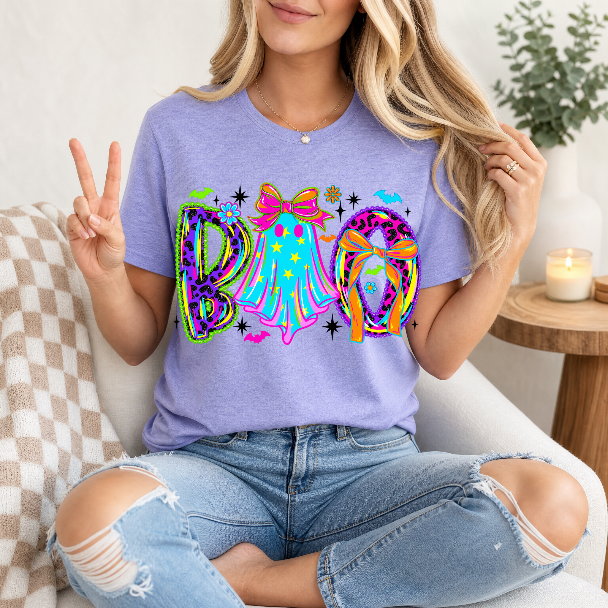 Neon BOO Premium Graphic Tee