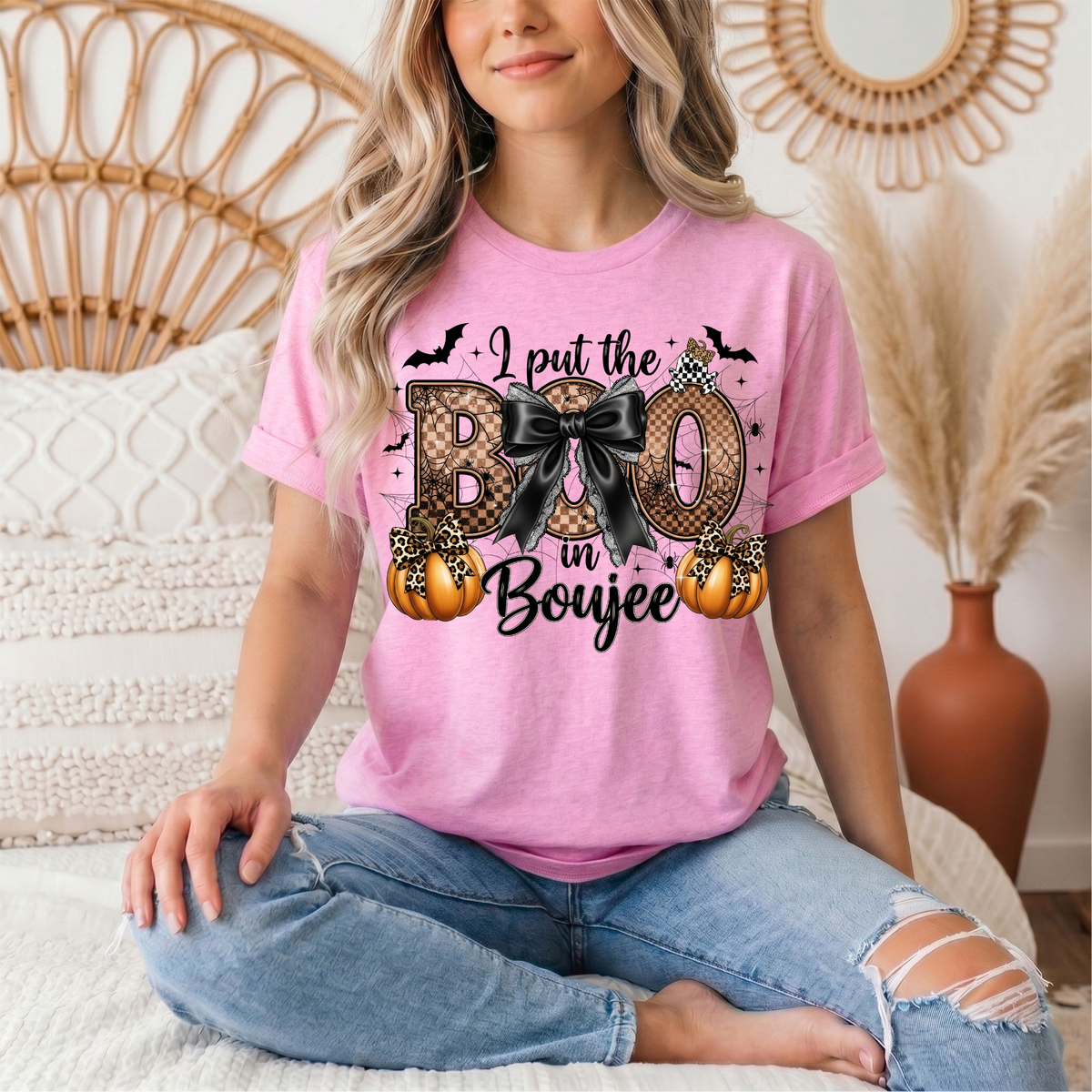 I Put the Boo in Boujee Halloween Graphic Tee