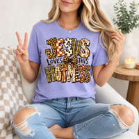 Jesus Loves This Hot Mess Christian Graphic Tee