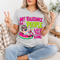 My Tolerance For People Premium Graphic Tee
