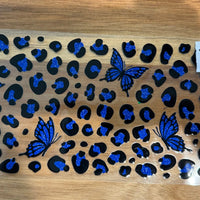 #775 Blue print butterflies K's Krafty Barn
