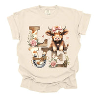Highland Cow Love Western Cowgirl Shirt K's Krafty Barn