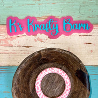 65mm Silicone Round Ring- printed/ patterns K's Krafty Barn