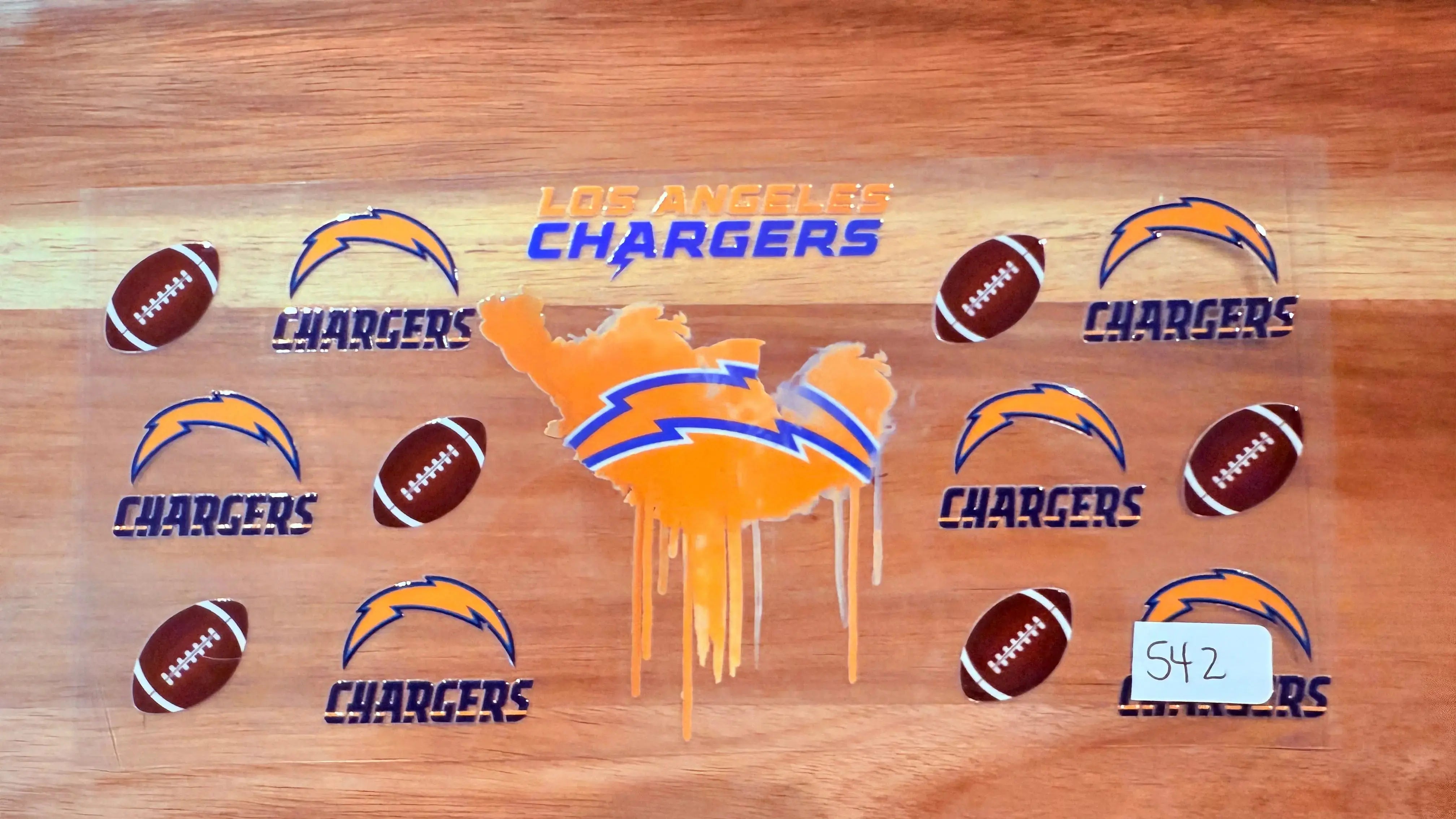 #542 Chargers Football K's Krafty Barn