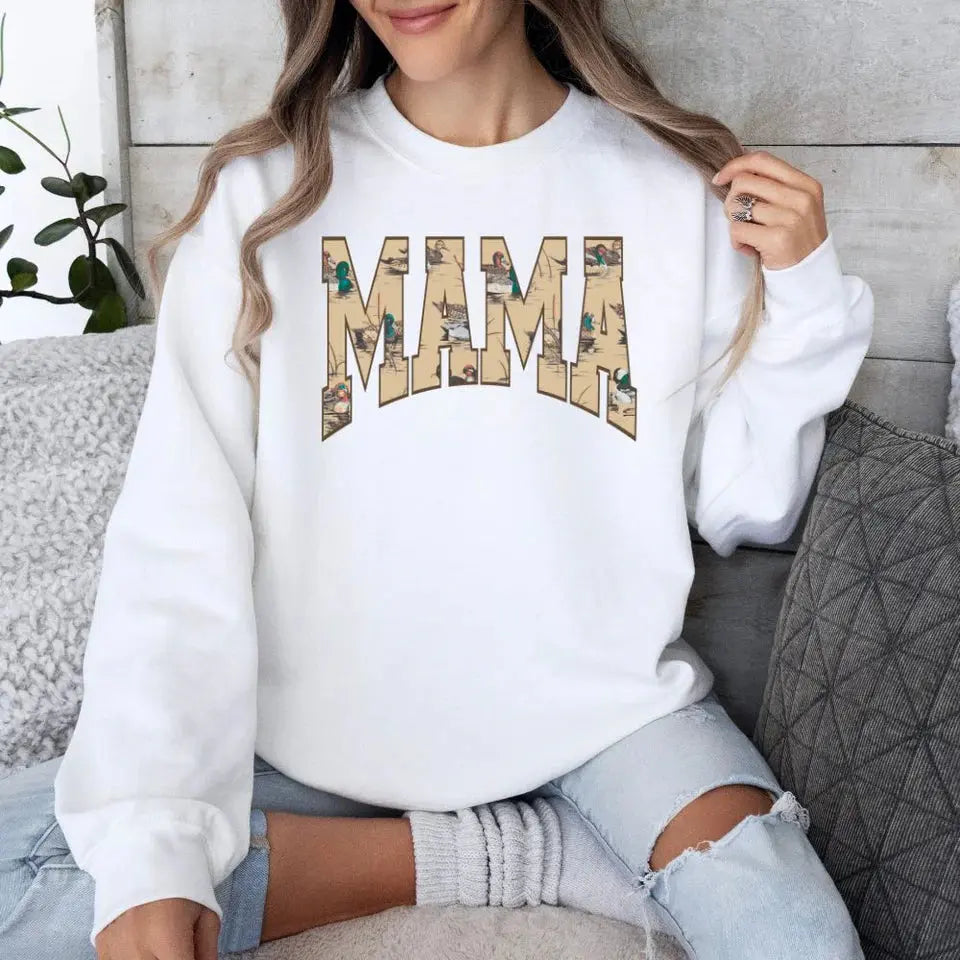 Duck Camo Mama Graphic T-Shirt K's Krafty Barn