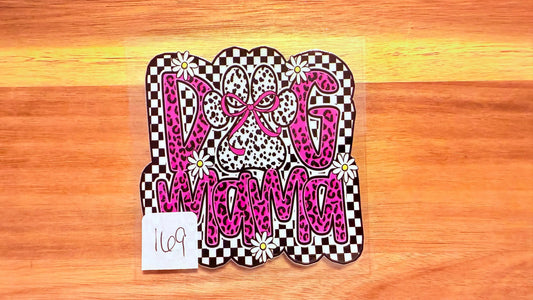 #169 Dog Mama-black and white spots K's Krafty Barn