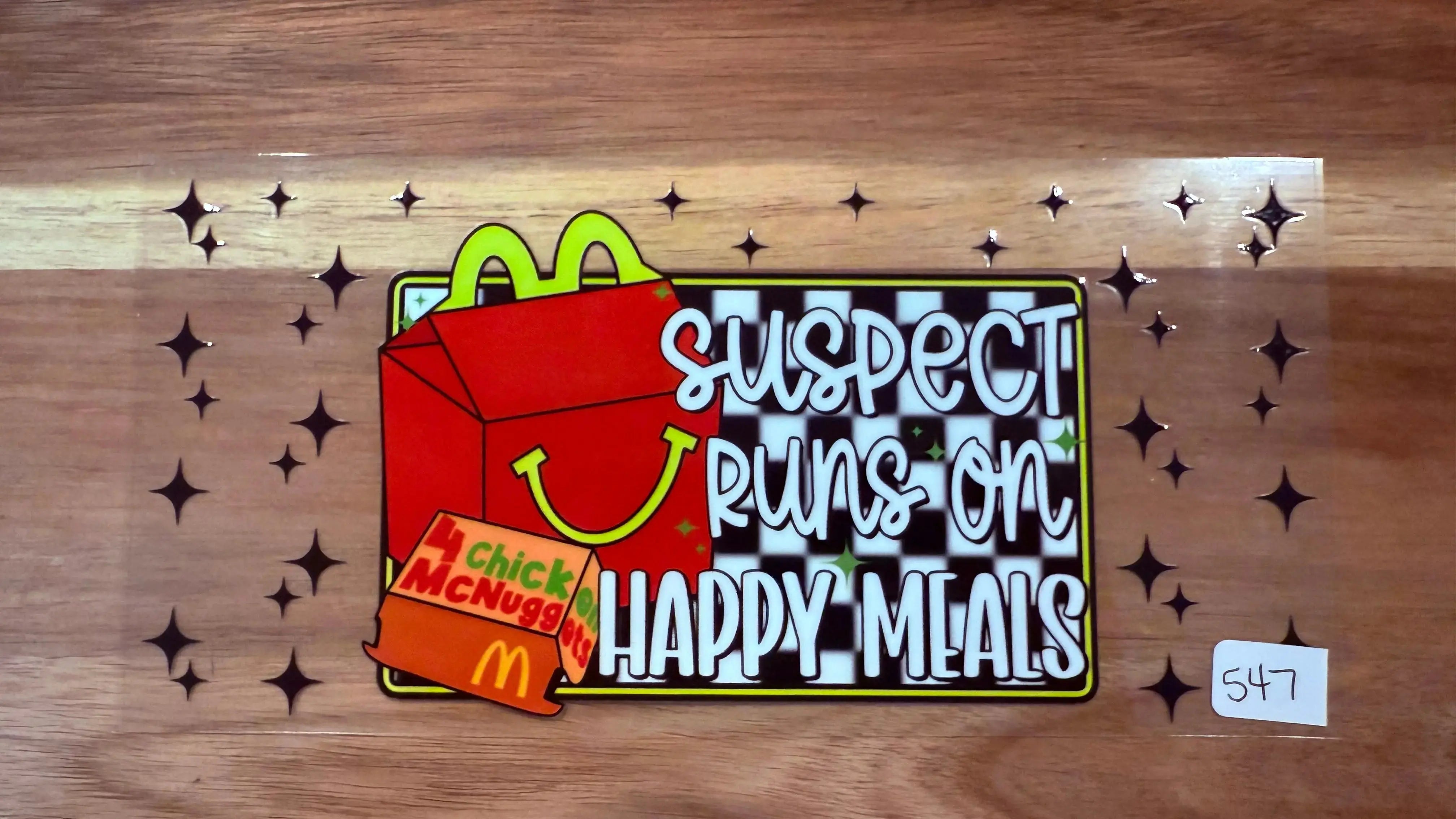 #547 Suspect runs on Happy Meals K's Krafty Barn