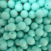 15mm Solid Silicone Beads- Seafoam K's Krafty Barn