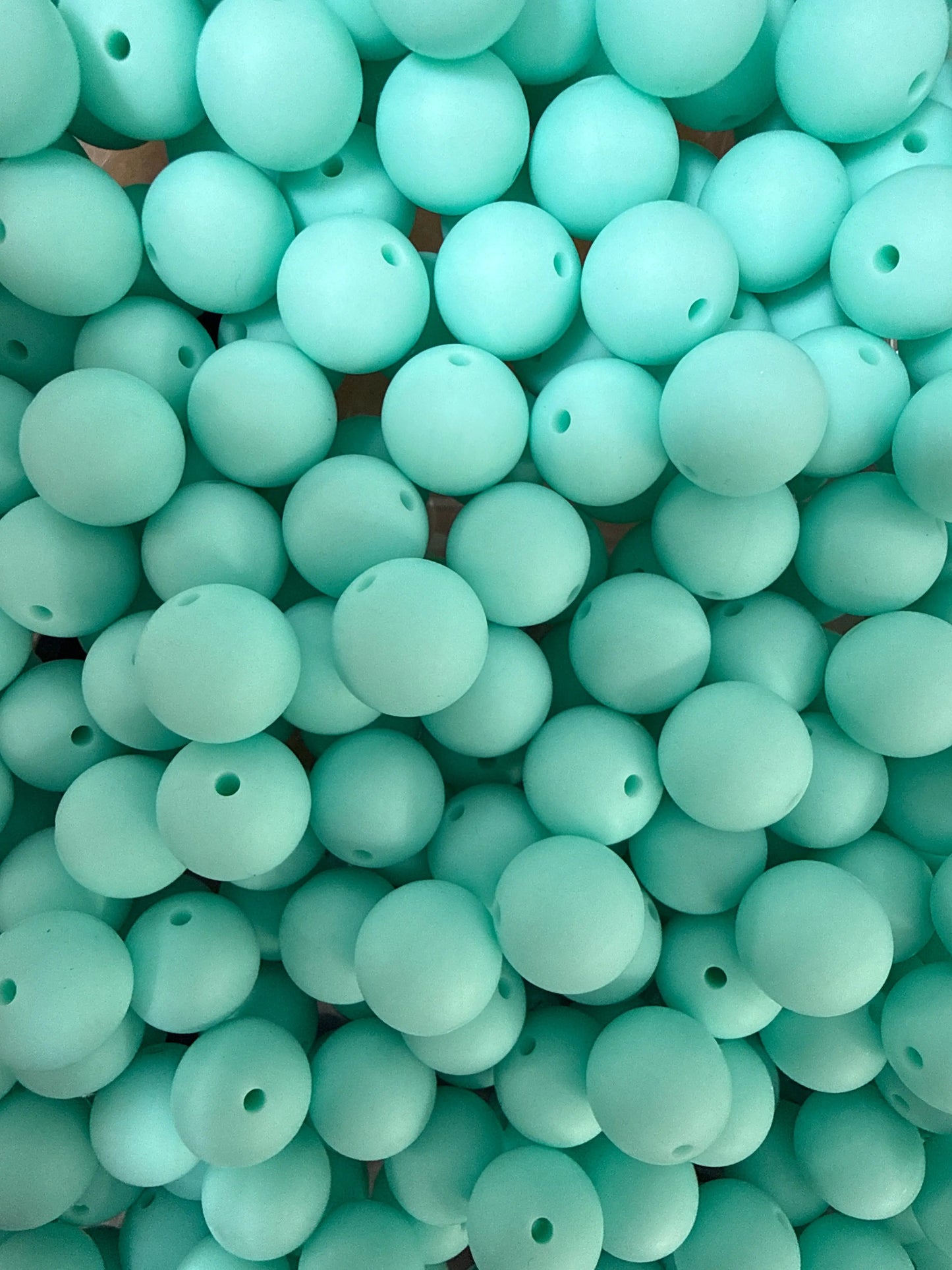15mm Solid Silicone Beads- Seafoam K's Krafty Barn