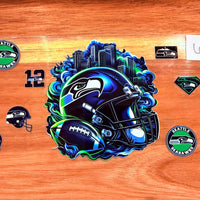 #644 Seahawks Football K's Krafty Barn