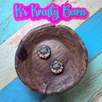 Silicone Focal Bead- Best Mom EVER flowers K's Krafty Barn