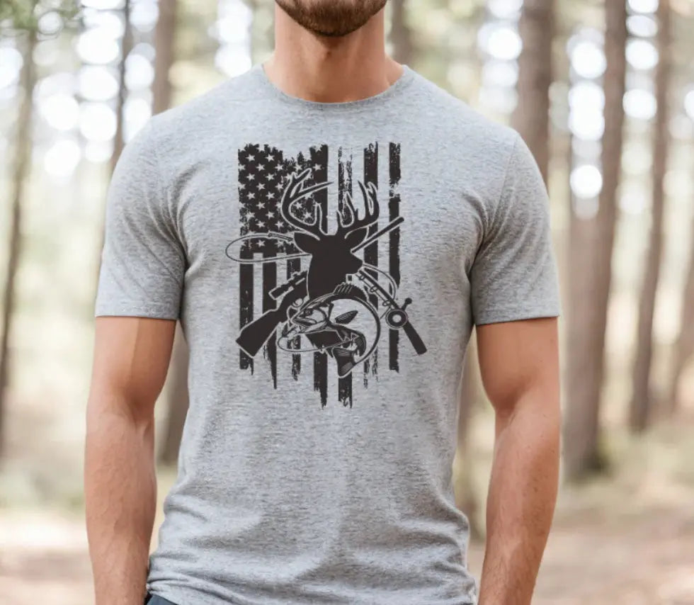 Hunting American Flag K's Crafty Vibes Co.