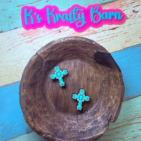 Silicone Focal Bead- Western Cross K's Krafty Barn