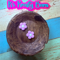 Silicone Focal Bead-Hot Lavender Daisy Flower K's Krafty Barn