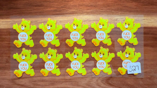 #327 Care Bear- Yellow K's Krafty Barn