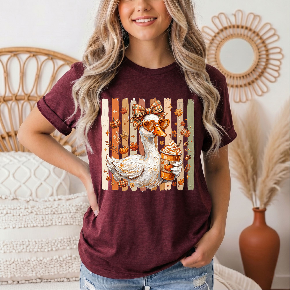 Pumpkin Spice Goose Premium Graphic Tee