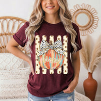 Mama Pumpkin & Spotted Bow Fall Graphic Tee