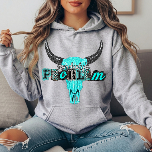 Somebody's Problem Longhorn Premium Hoodie Sweatshirt