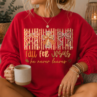 Fall For Jesus Crewneck Sweatshirt