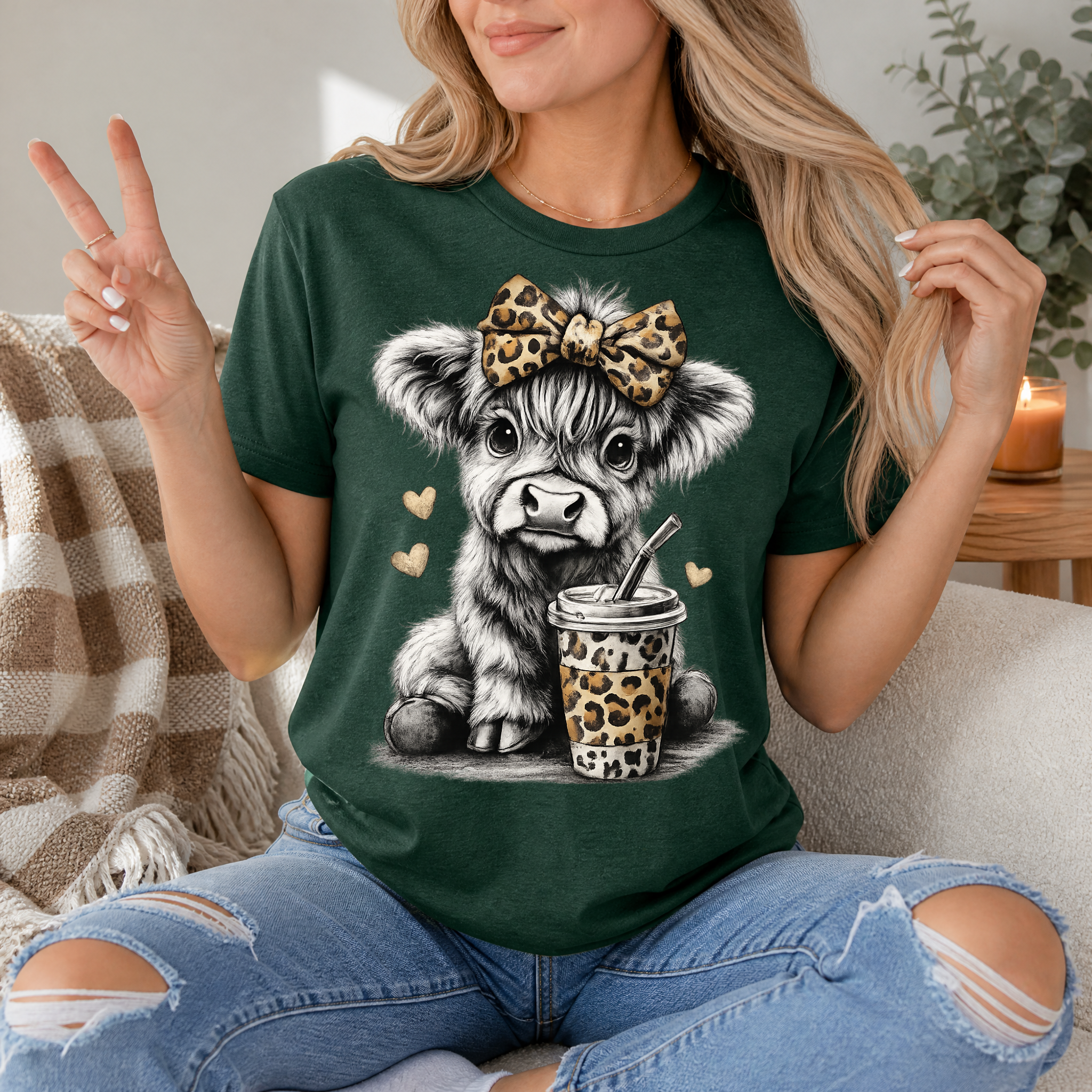 Leopard Highland Premium Graphic Tee