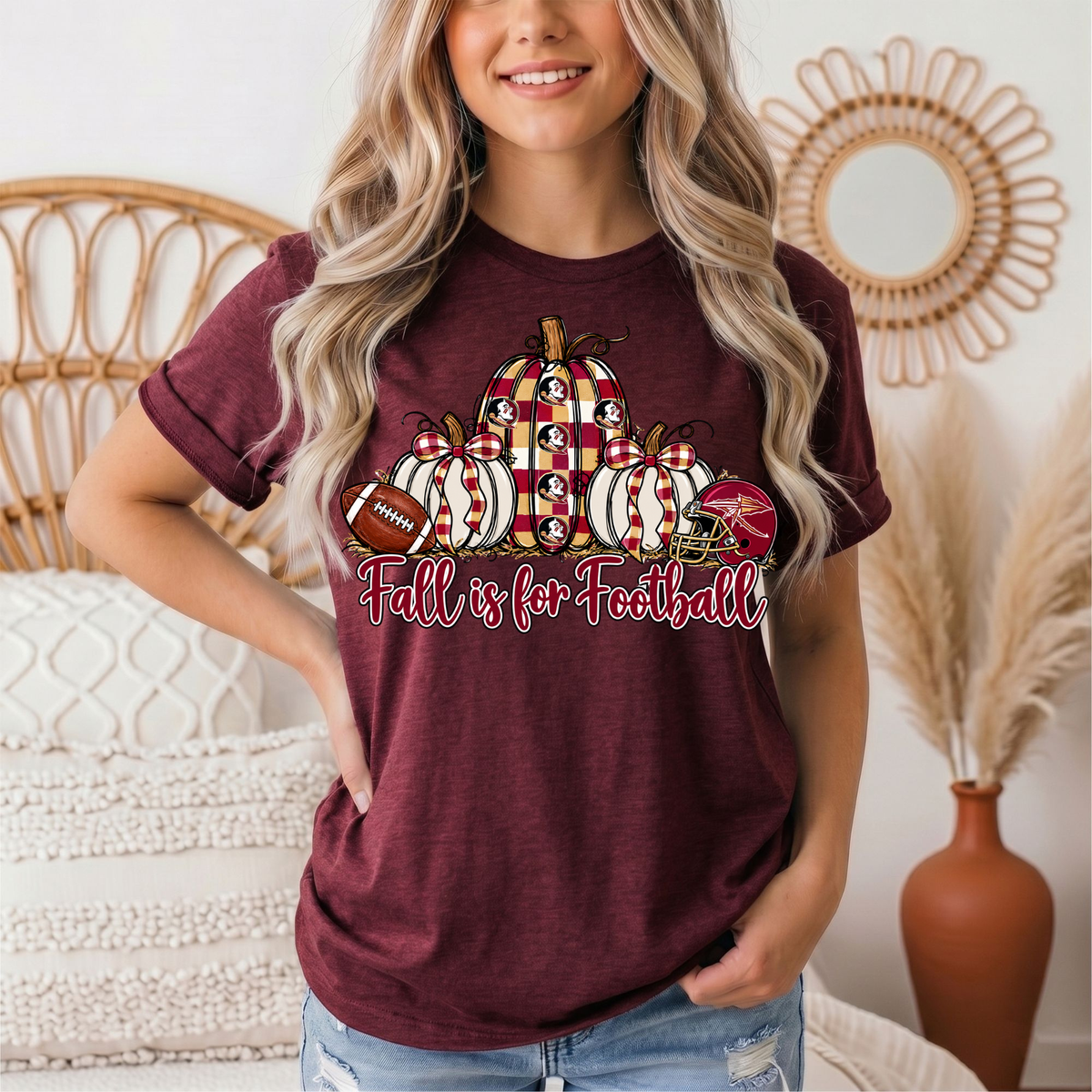 Fall Is For Football -Noles Premium Graphic Tee